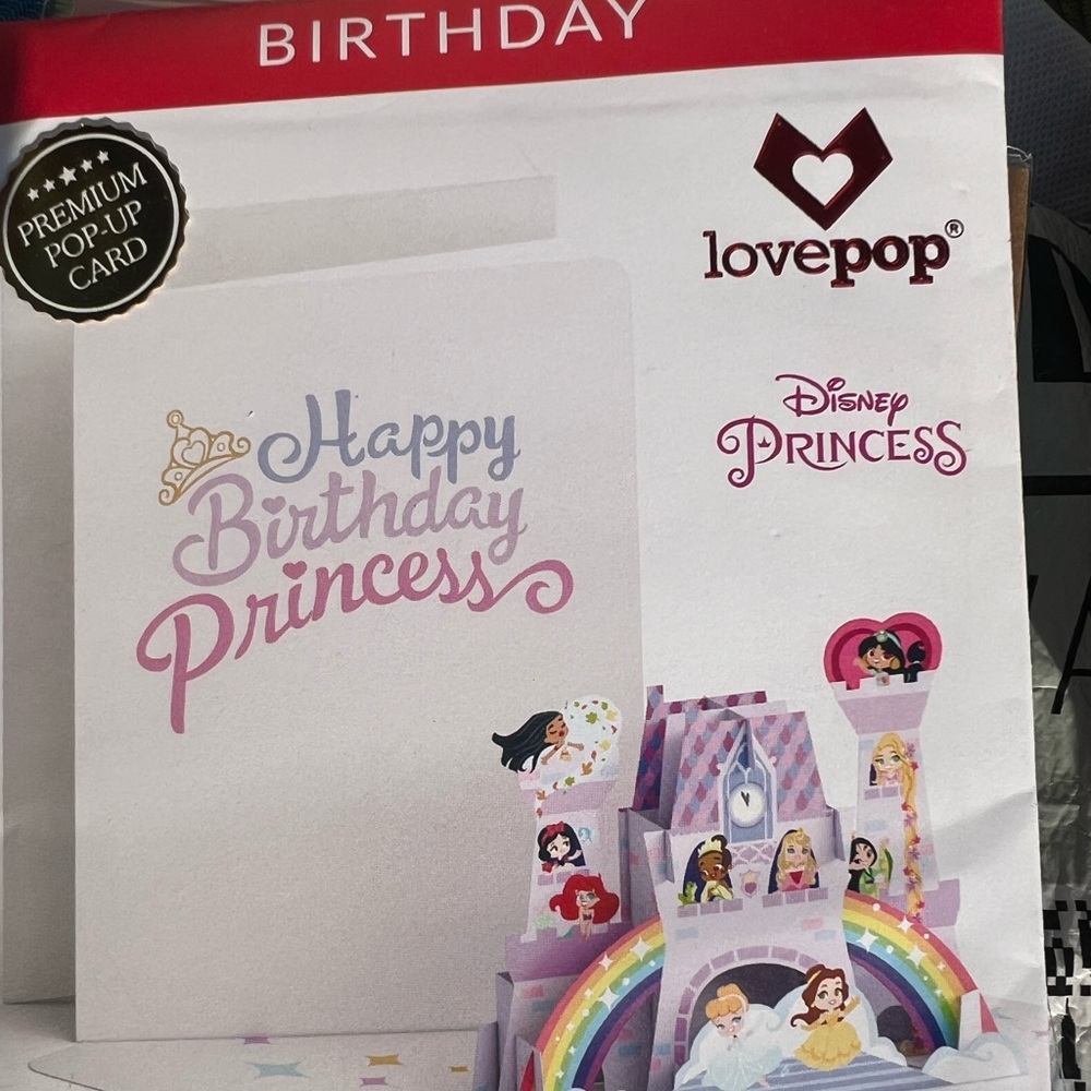 Lovepop Disney Princess Birthday Cards
